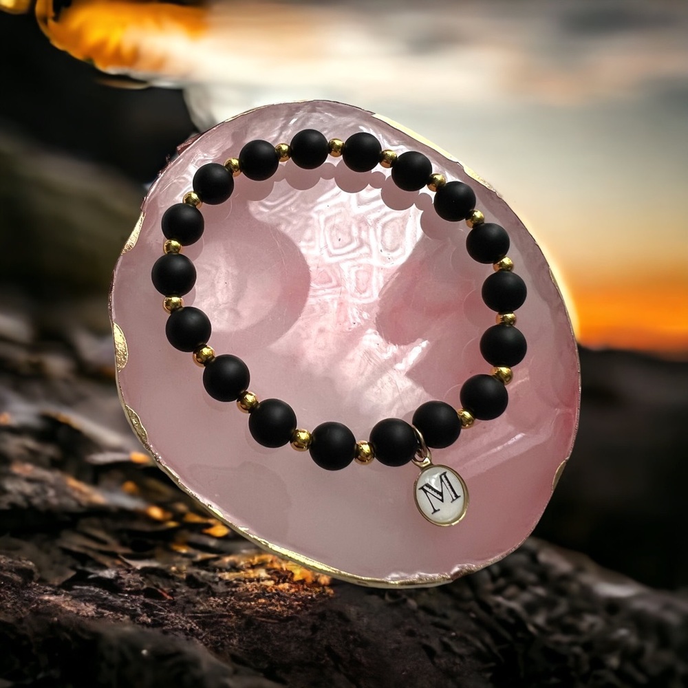 Initial bead Bracelet chose your initial - Picture 2 of 2